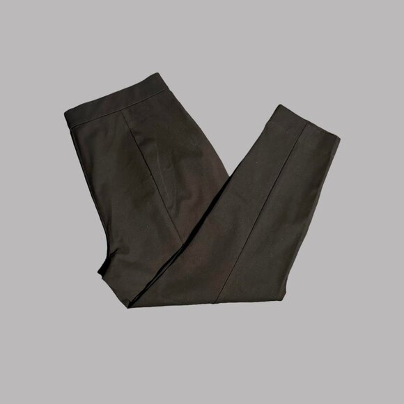 Everlane side zip black stretch cotton pants size 16 - Picture 7 of 8